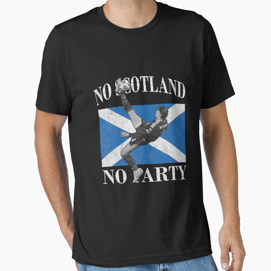 No Scotland No Party, Scott McTominay Scotland Soccer by DesignForYou79