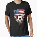 USA Soccer Ball American Flag Sports Fan by SofenArt