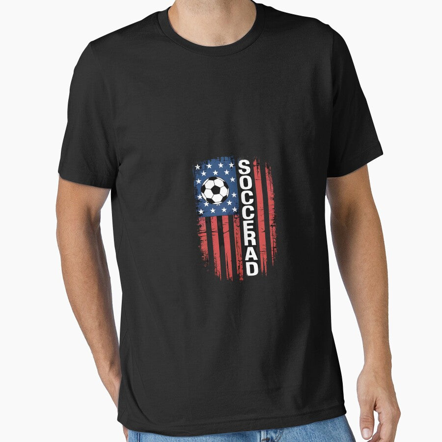 Soccer Dad USA flag All American Fathers by PowAcademy
