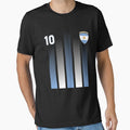 Argentinaian Jersey Argentina Soccer Jersey 10 Football Fan T-Shirt by Knight-Saverin