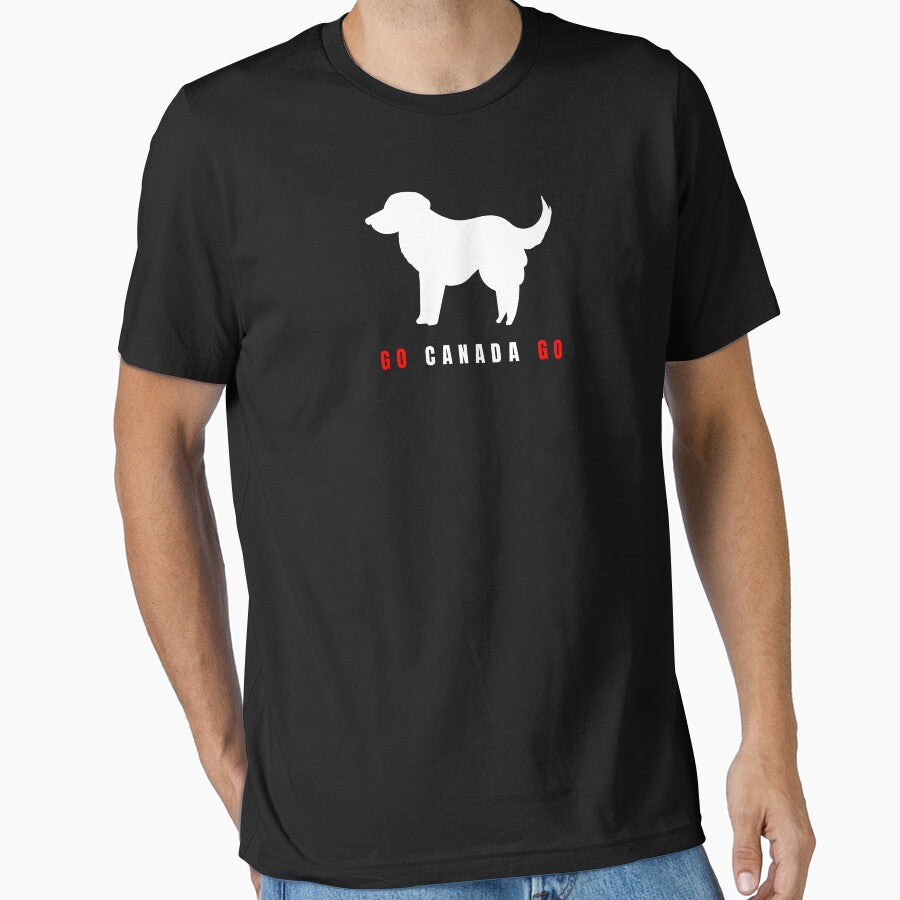 Minimalist Golden Retriever Soccer Line Art Dog (For Dark Apparel) by TailPrints
