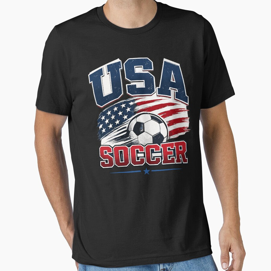 USA Soccer World 2026 Cup American Flag Graphic by PixlCrypt
