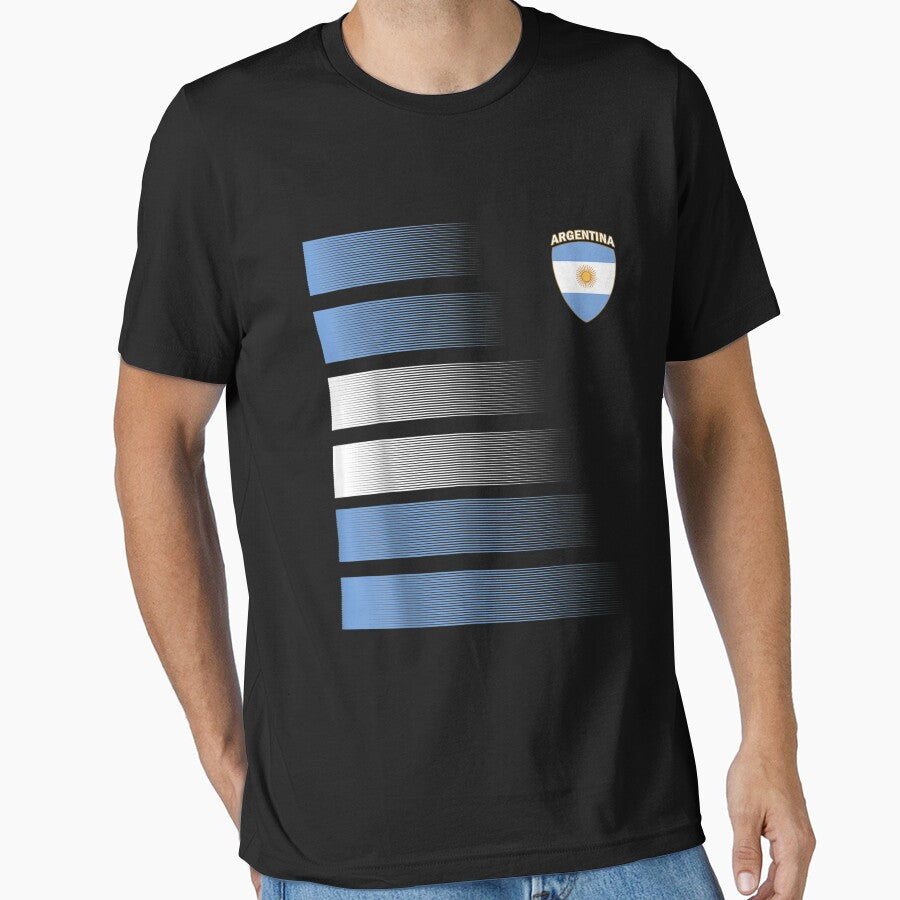 Argentina Football Camista Argentina Soccer Jersey Men Women T-Shirt by Francois-Lemann