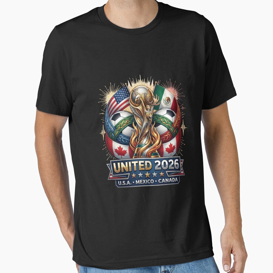 United 2026 Soccer Nations Trophy - USA Mexico Canada Mascot Art by MyStore2025