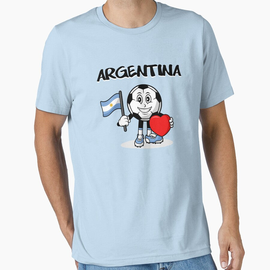 Cute Argentina Football Lover Design by Salukeart