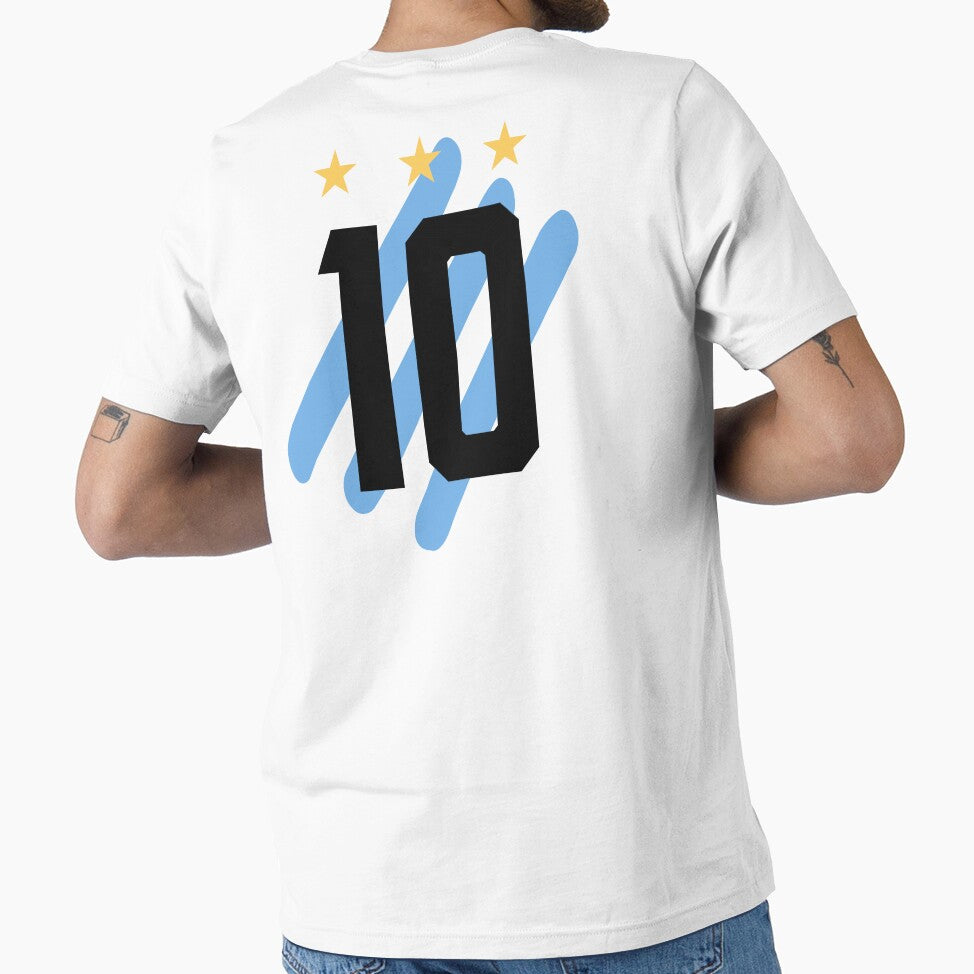 Argentina Number 10 Football Fan Design by  BlankPaper Clothing
