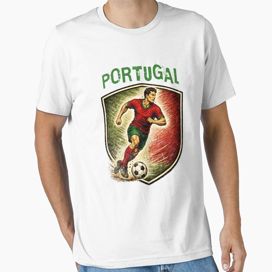 Vintage Portugal - 2026 Futbol Retro Style by Tee Nook