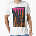 Cool Goalkeeper Graphic USA Flag Soccer Design by comfyyy