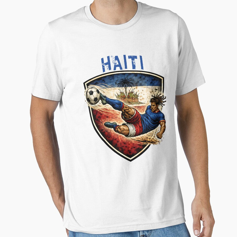 Vintage Haiti - 2026 Futbol Retro Style by Tee Nook