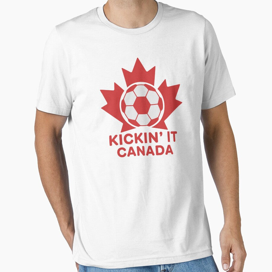 Kickin’ It Canada Soccer Design – Maple Leaf Football Pride by PrintMastery