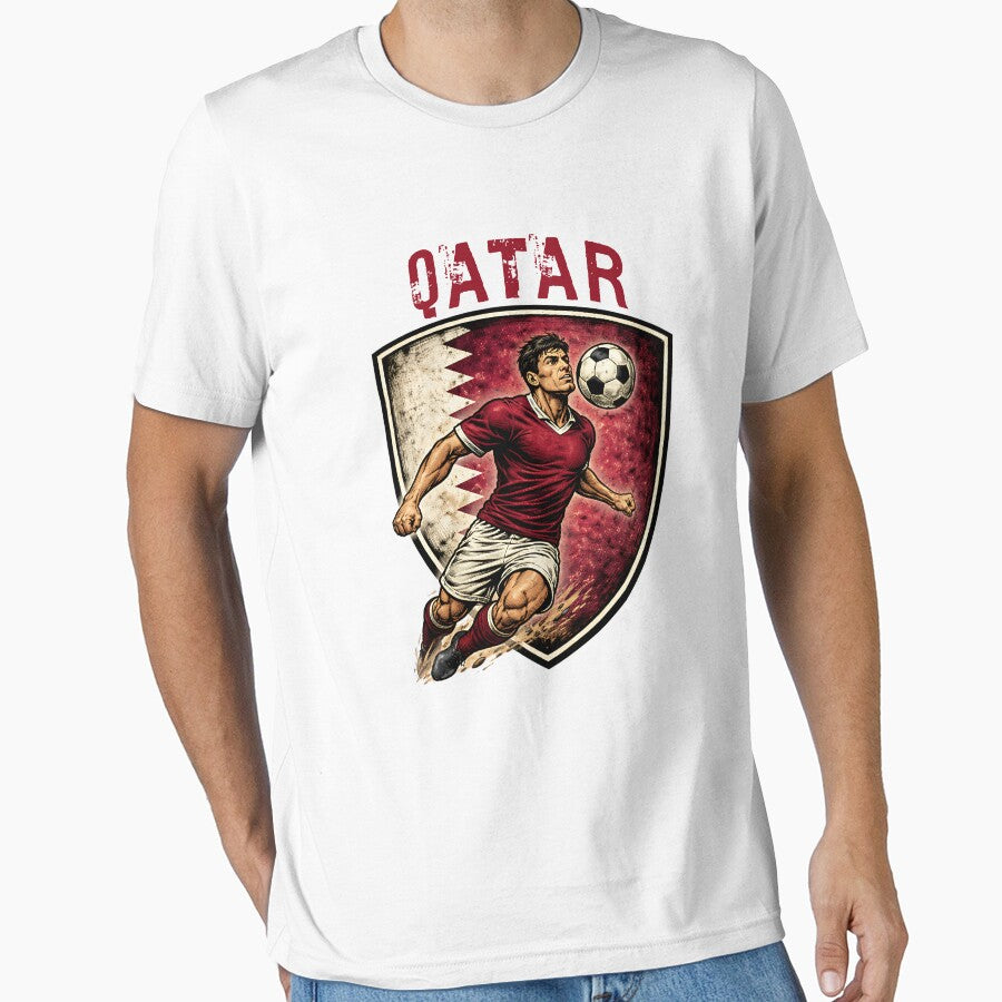 Qatar - 2026 Futbol Retro Style by Tee Nook