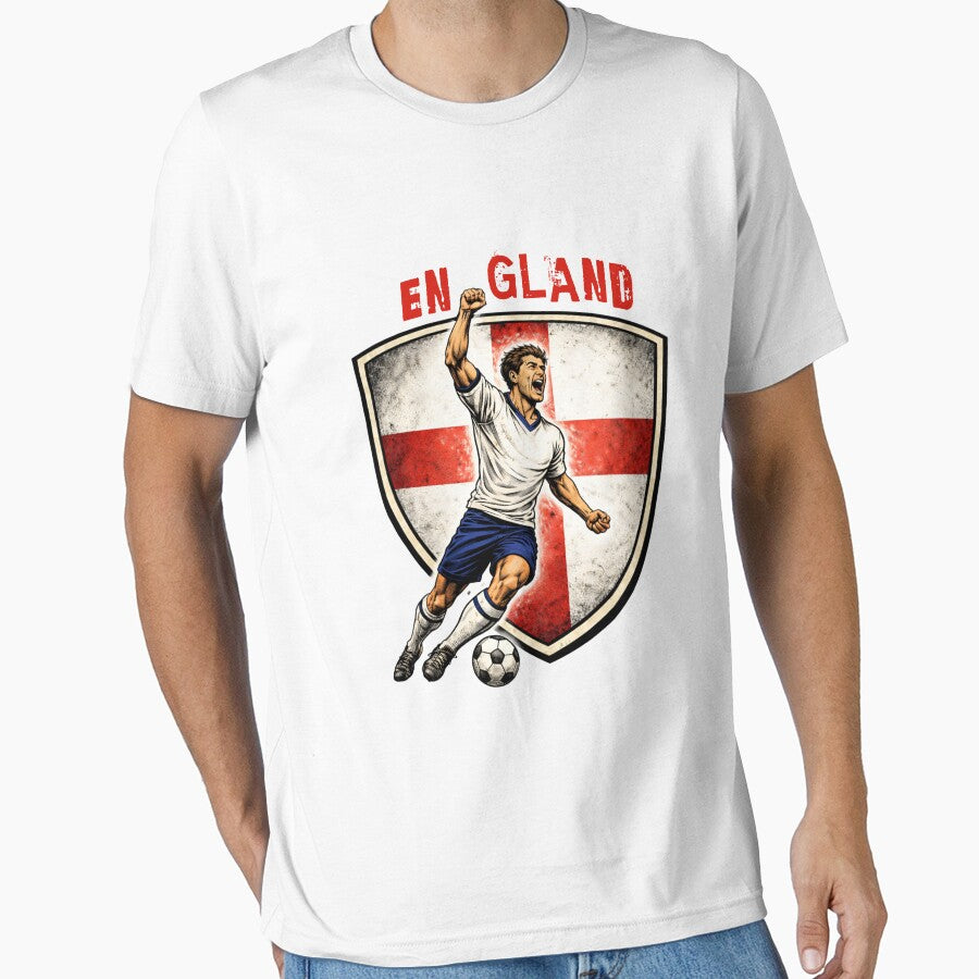 England - 2026 Futbol Retro Style by Tee Nook