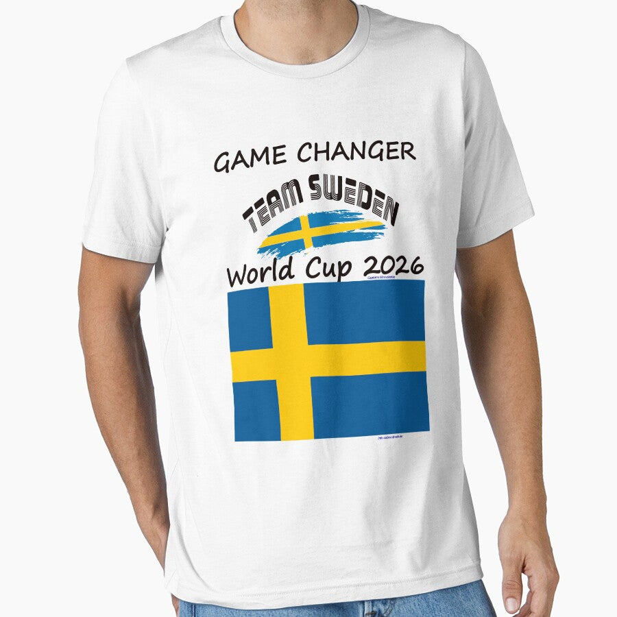 Sweden Fan T‑Shirt world Soccer Cup 2026 SWE outfit by cabevo