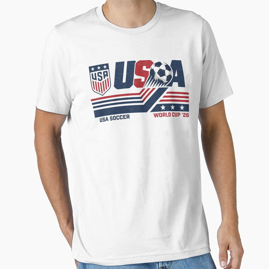 USA Soccer World Cup 2026, Vintage USA Football Fan - USA World Cup 2026 by EiruDamian