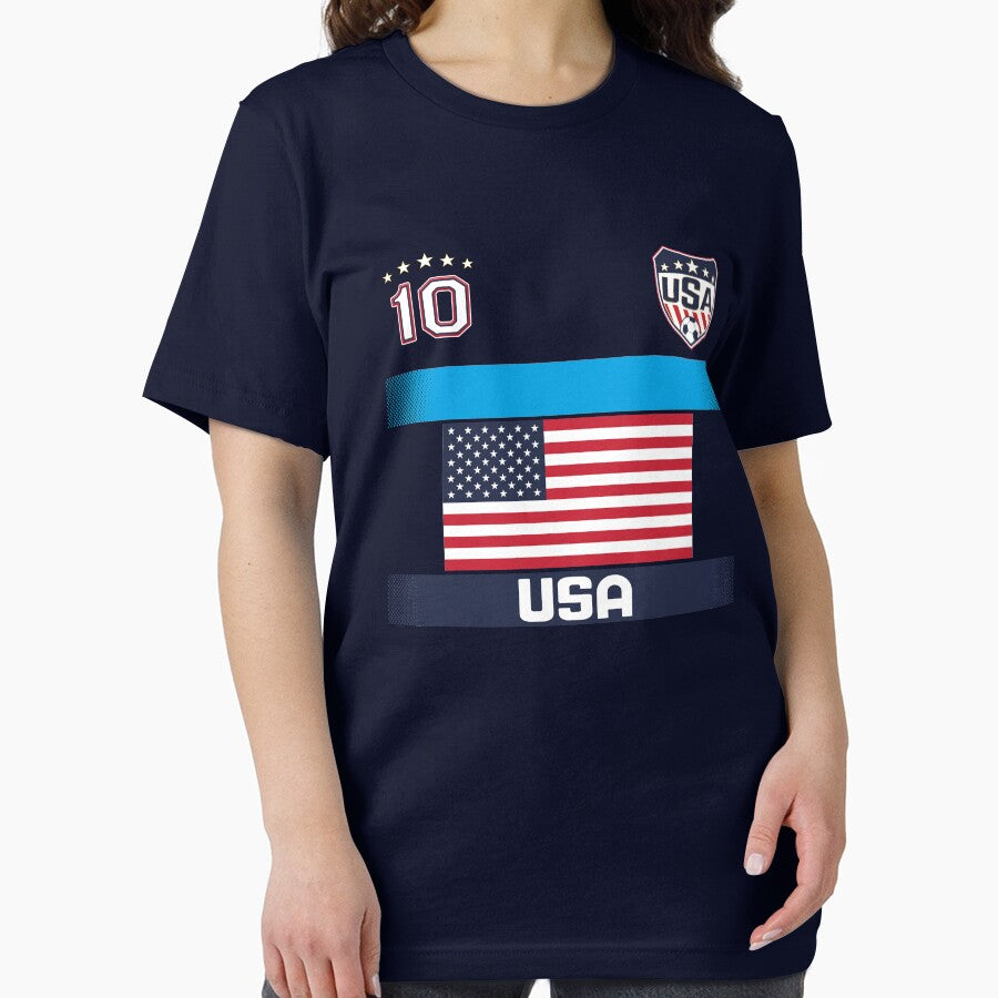 USA Football Soccer Design with National Flag by fermo