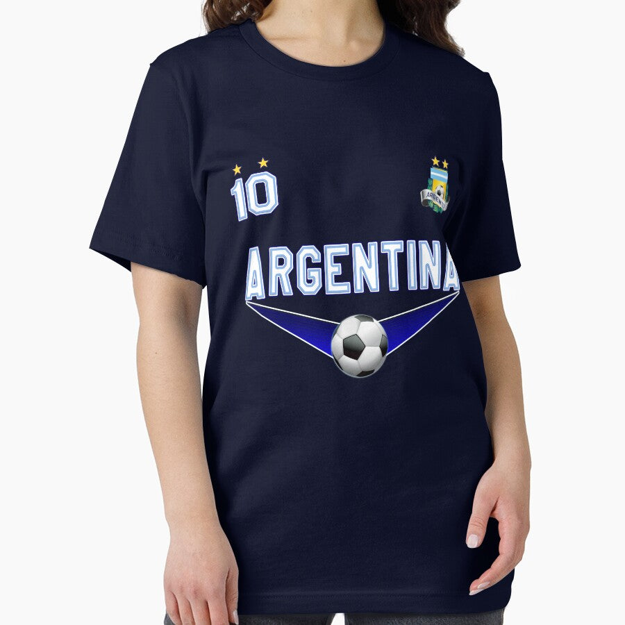 Argentina Soccer Design with number 10 by fermo