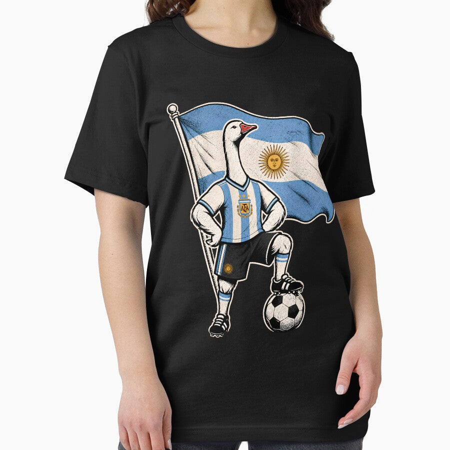 Argentina Soccer Goose – Patriotic Football Fan by THREE LITTLE BEANS