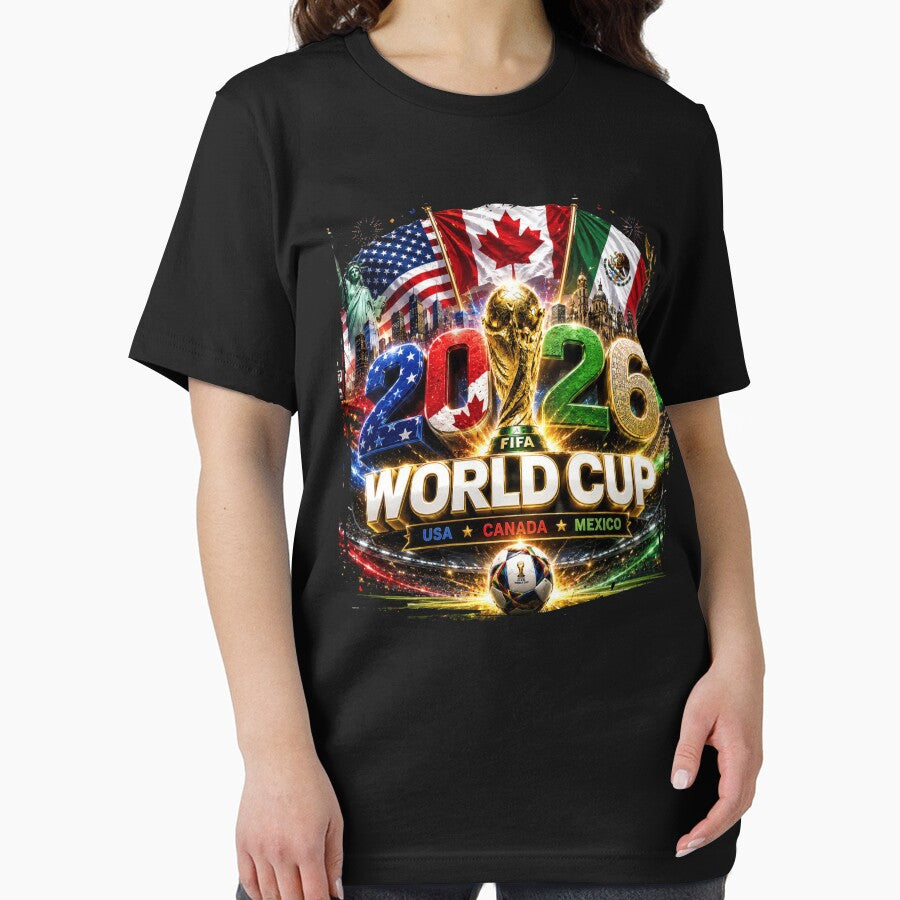 World 2026 Cup USA Canada Mexico Soccer Fan by phoebelevine