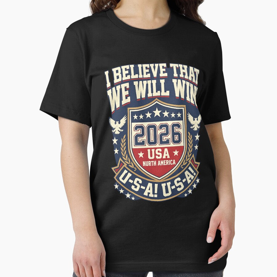 I Believe That We Will Win USA 2026 Soccer Fan Chant - Retro Circle Badge by YIDOX
