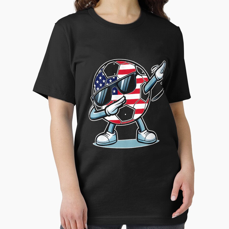 USA Soccer Ball Dabbing Patriot by QuentinHarrow