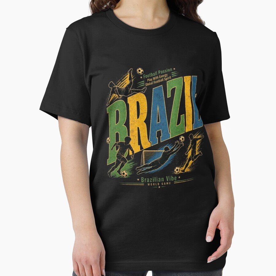 Brazil Football Vibes Retro Sports Design by Verycutethings