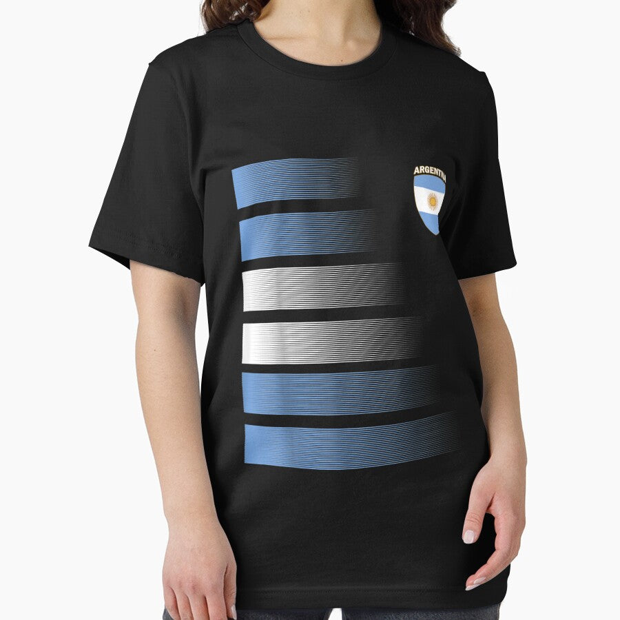 Argentina Football Camista Argentina Soccer Jersey Men Women T-Shirt by Francois-Lemann