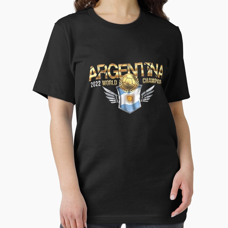 Argentina National Team 2022 World Cup Champion Vintage T-Shirt by Bobby-Bancel