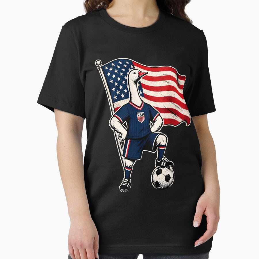 USA Soccer Goose – Patriotic American Football Fan by THREE LITTLE BEANS