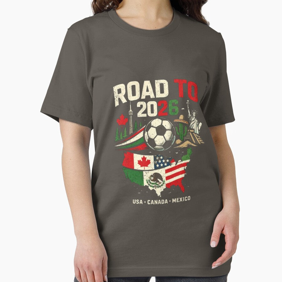 One World One Game 2026 T-Shirt – Minimal Soccer Design – Football Fan Gift Vintage Style by Scouts4ever