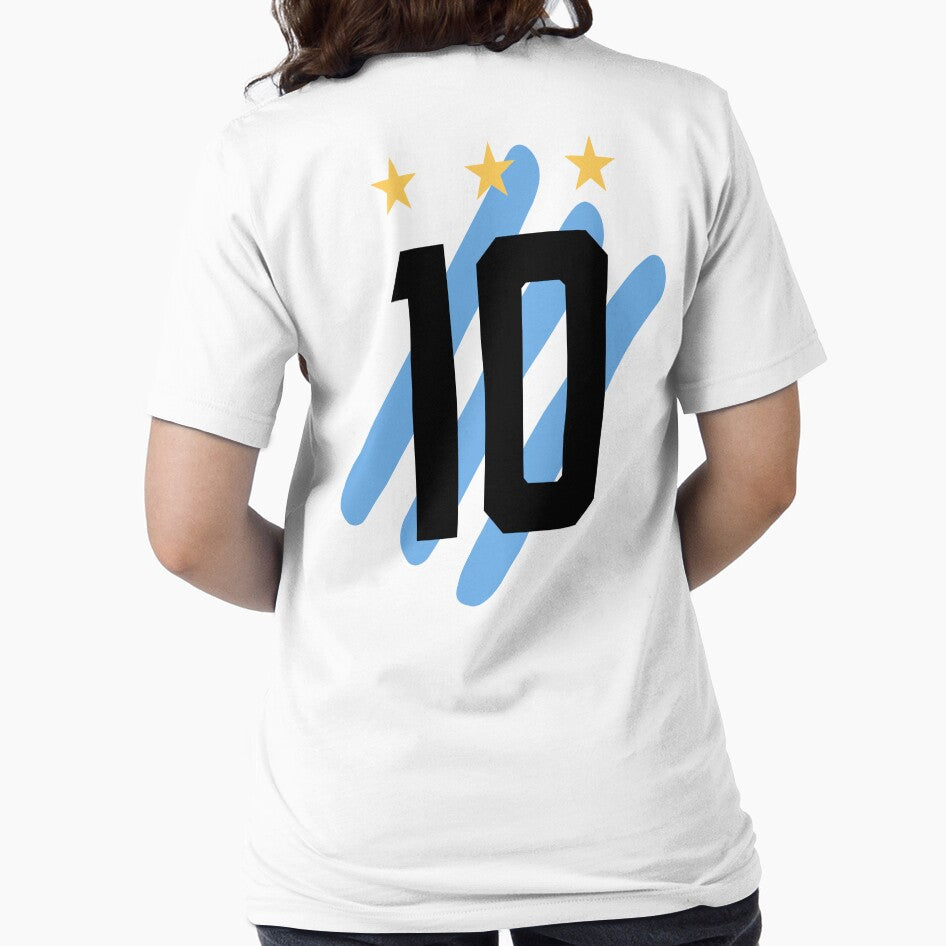 Argentina Number 10 Football Fan Design by  BlankPaper Clothing