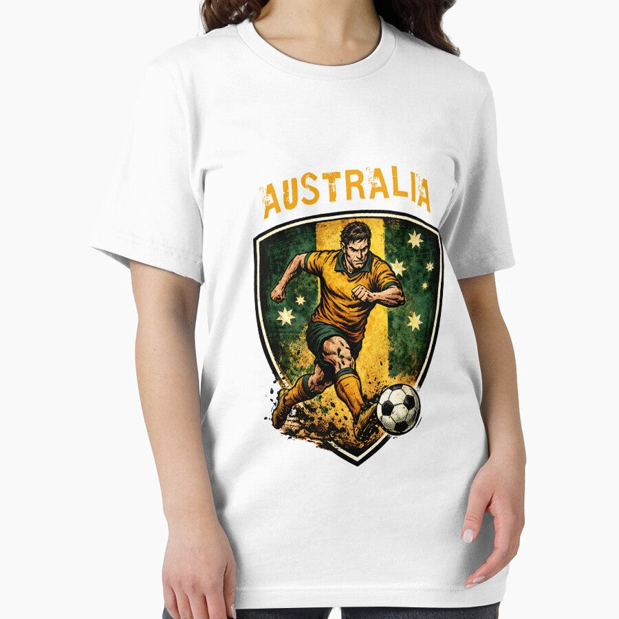Vintage Australia - 2026 Futbol Retro Style by Tee Nook