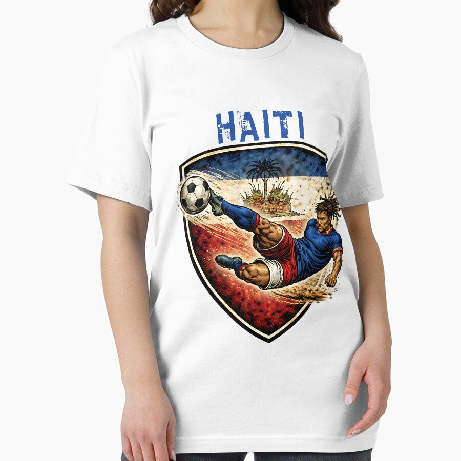 Vintage Haiti - 2026 Futbol Retro Style by Tee Nook