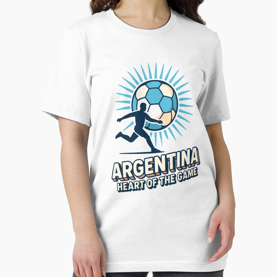 Argentina Heart of the Game – Retro Soccer Fan Design by PrintMastery
