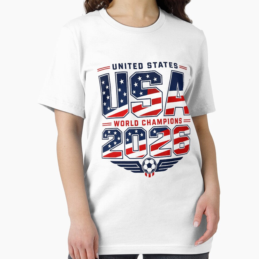 USA World Champions 2026 – Patriotic Soccer Fan Shirt by davano-germany