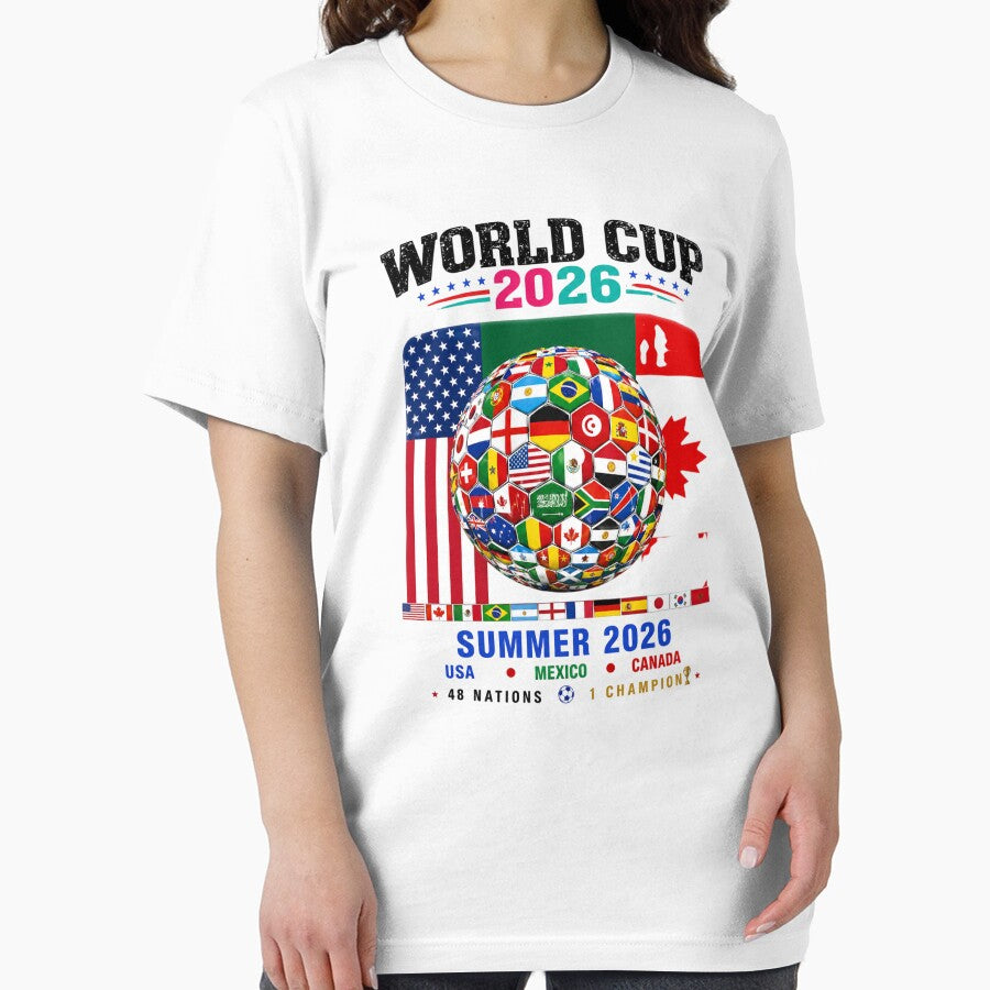 World Cup 2026 Summer 48 Nations 1 Champion USA Mexico Canada soccer ball by PMartistArtStu
