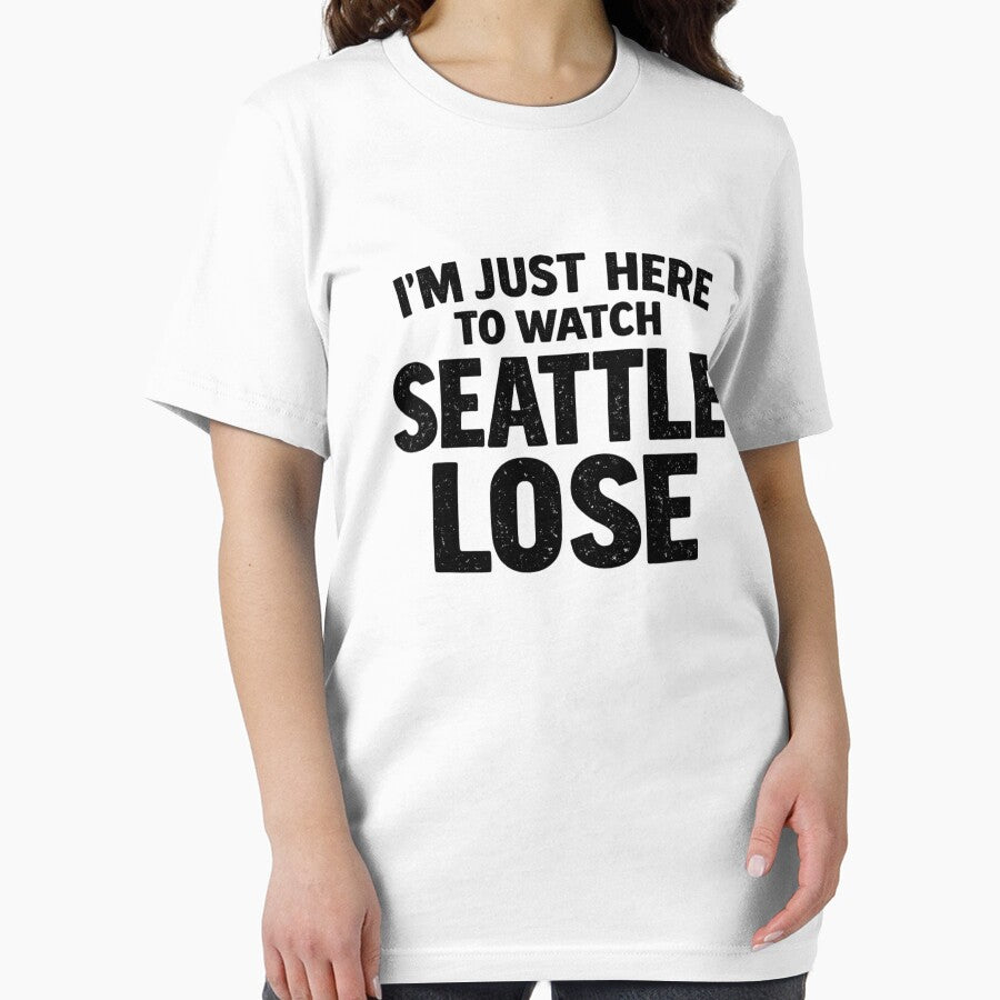 I'm Just Here To Watch Seattle Lose Sports Rivalry Fan by SofenArt