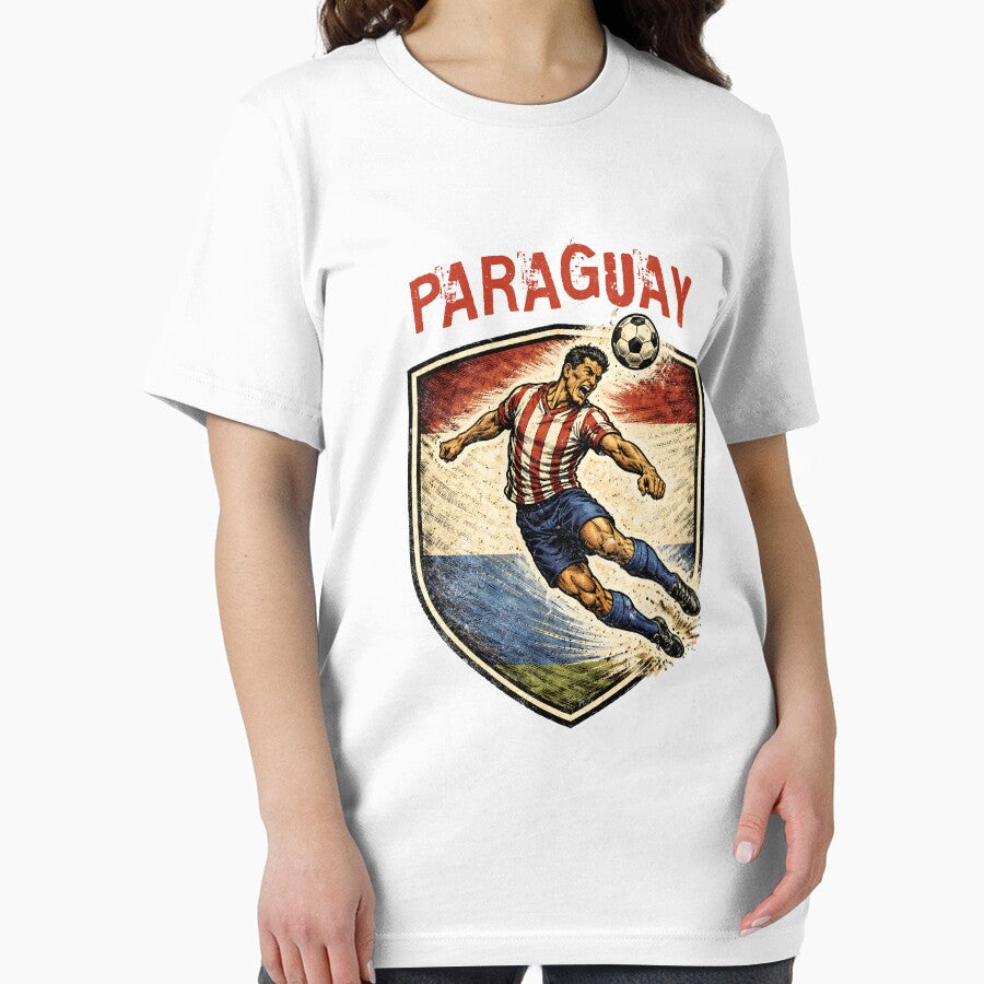 Vintage Paraguay - 2026 Futbol Retro Style by Tee Nook