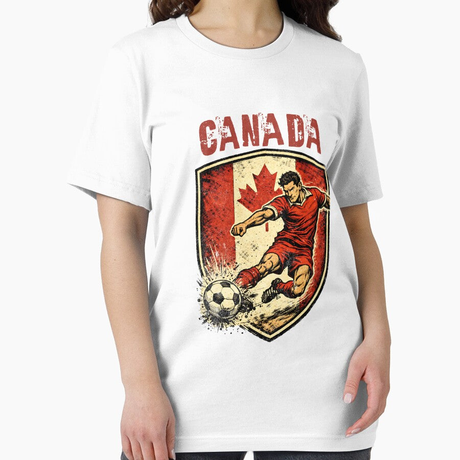 Vintage Canada - 2026 Futbol Retro Style by Tee Nook