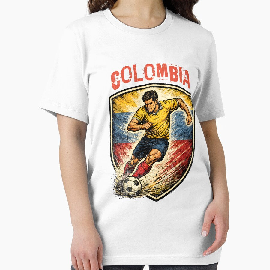 Vintage Colombia - 2026 Futbol Retro Style by Tee Nook