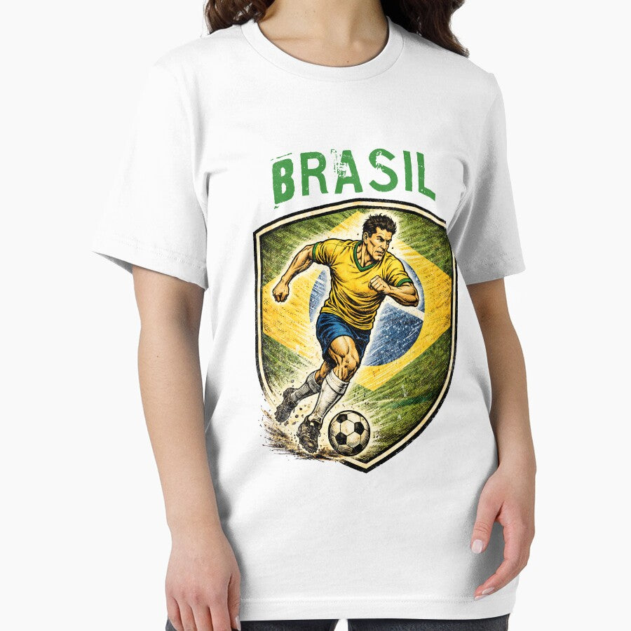 Vintage Brasil - 2026 Futbol Retro Style by Tee Nook