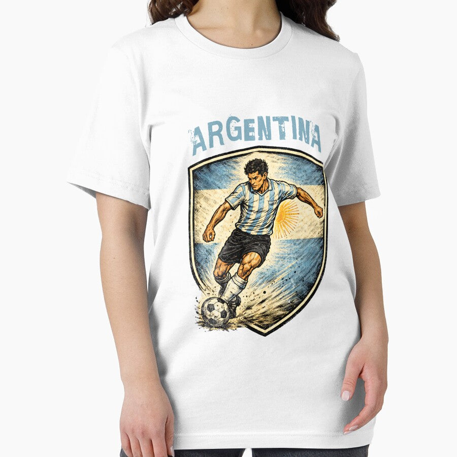 Vintage Argentina - 2026 Futbol Retro Style by Tee Nook