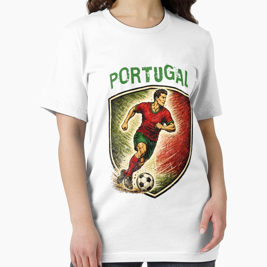 Vintage Portugal - 2026 Futbol Retro Style by Tee Nook