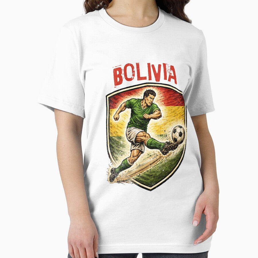Vintage Bolivia - 2026 Futbol Retro Style by Tee Nook