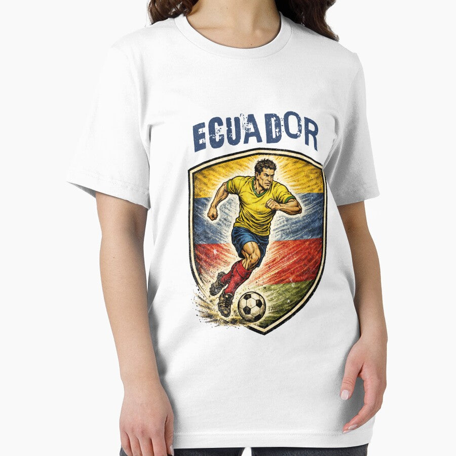 Vintage Ecuador - 2026 Futbol Retro Style by Tee Nook