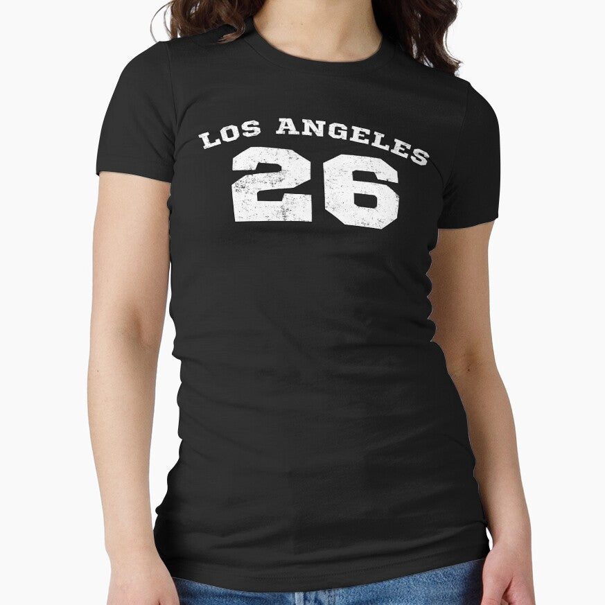 Los Angeles 2026 Vintage Distressed Soccer Football Design by BluecidDesign