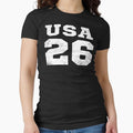 USA 2026 Vintage Distressed Soccer Football Design by BluecidDesign