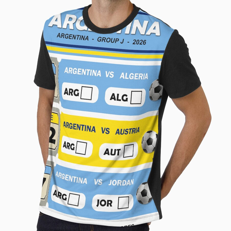 Argentina Soccer Fan Shirt 2026 World Cup Tourney Tracker Matchday Tee by TourneyTracker