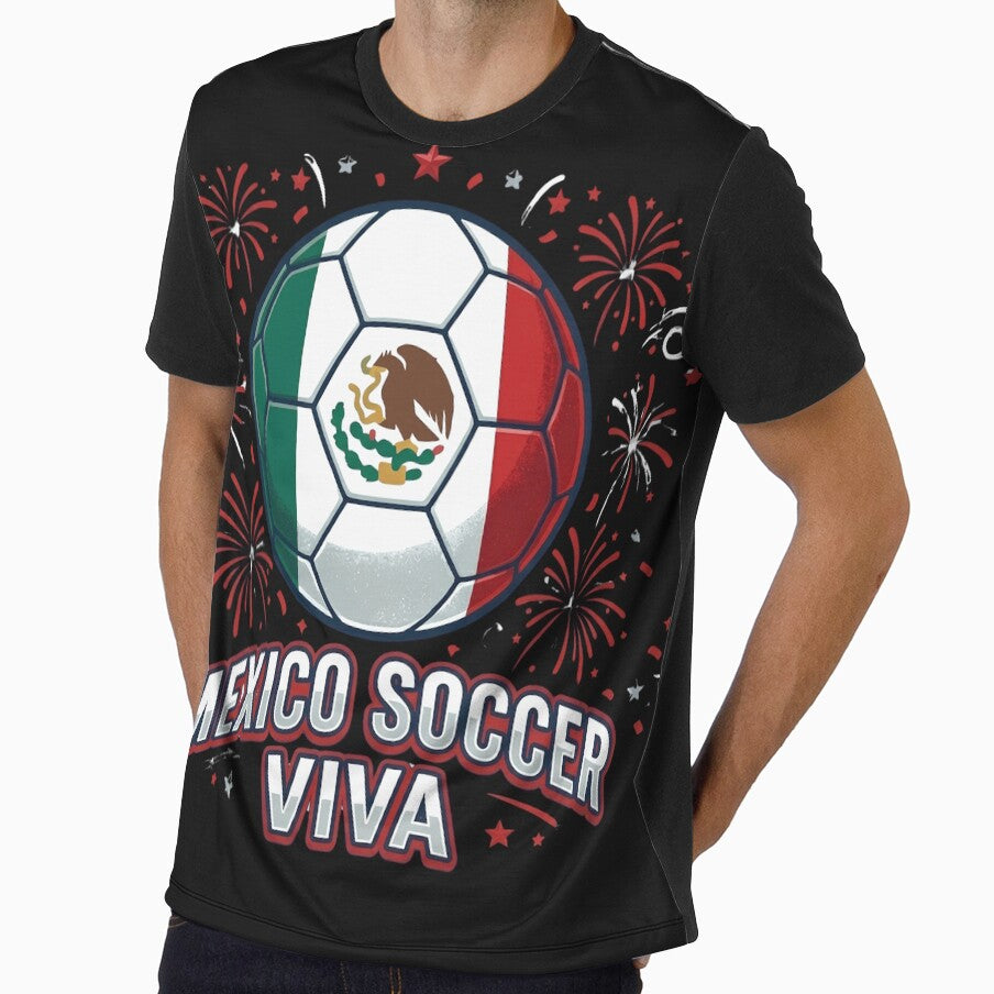 Mexico Soccer Viva Football Fan Patriotic Fireworks Graphic by Basma Designs | Funny Shirts, Stickers & Mugs