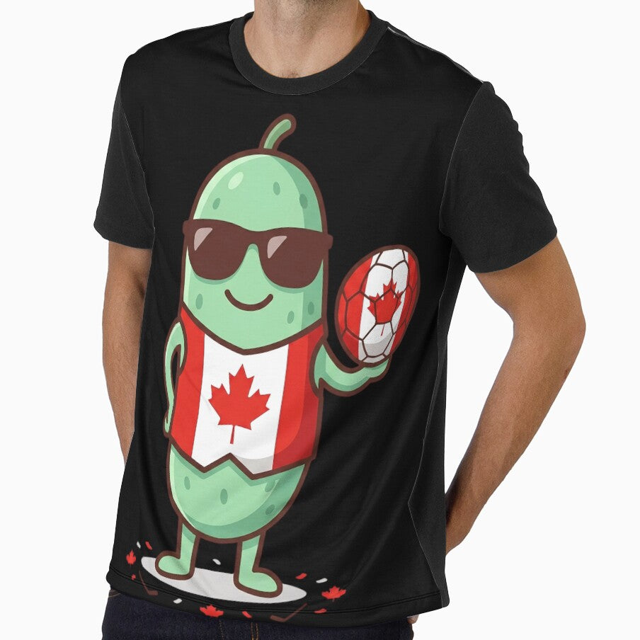Cute Canadian Soccer Pickle Fan Shirt Funny Pickle Lover Canada Football Supporter Kawaii Sports Gift by Basma Designs | Funny Shirts, Stickers & Mugs