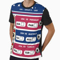 USA Soccer Fan Shirt 2026 World Cup Tourney Tracker Matchday Tee by TourneyTracker